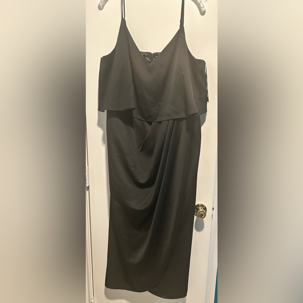 City Chic Black Layered Dress